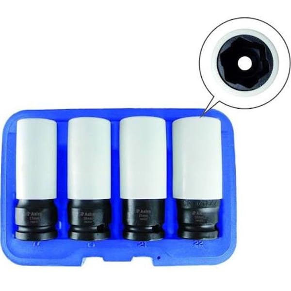 Astro Pneumatic Astro Pneumatic AST-7404 Flank Bite Damaged Lug Nut Socket Set AST-7404 - main